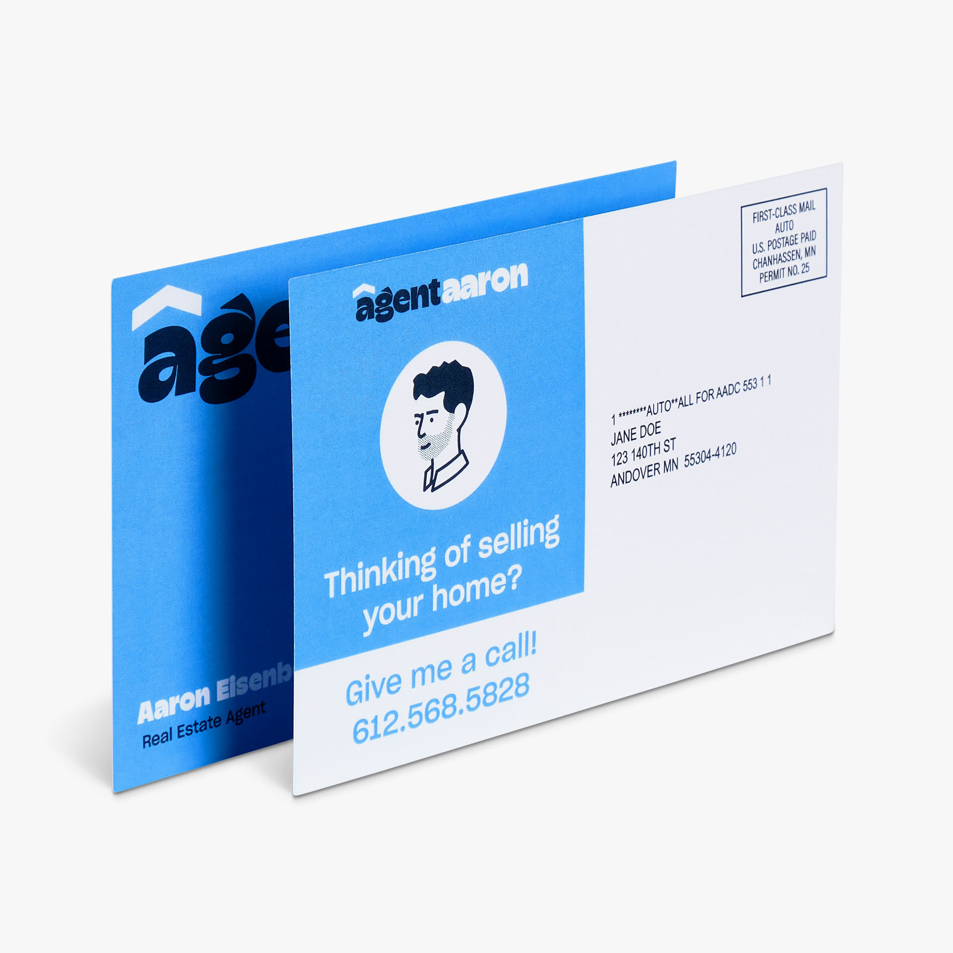 Real estate postcard marketing service